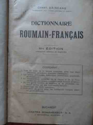 DICTIONNAIRE ROUMAIN-FRANCAIS III-E EDITION                                               ...